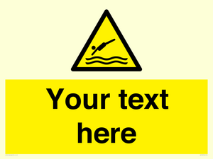 Custom Warning diving area